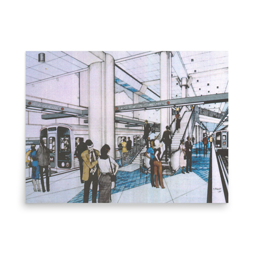 Vintage Red & Purple Line Renderings